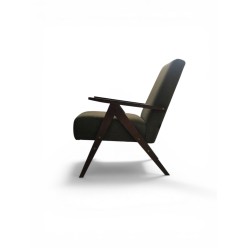 Fotel retro PRL var oliwkowy